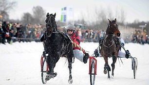 „Sartai 2011“ žirgų lenktynių akimirka