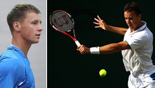 Ričardas Berankis ir Kenny De Schepperis.