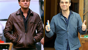 Leonardo DiCaprio ir Robbie Williamsas