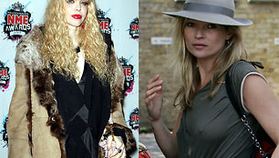 Courtney Love ir Kate Moss 