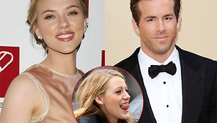 Scarlett Johansson, Ryanas Reynoldsas ir Blake Lively 