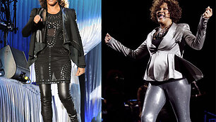 Whitney Houston anksčiau ir dabar 