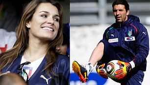 Alena Seredova ir Gianluigi Buffonas 