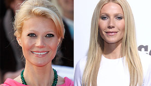 Gwyneth Paltrow prieš 5 mėn. ir dabar