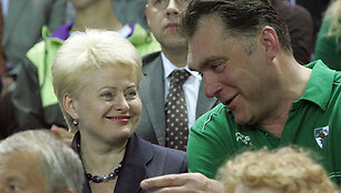 Dalia Grybauskaitė ir Arvydas Sabonis