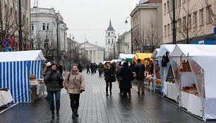 „Sekmadienio turgelio“ Gedimino prospekte nebeliko. 