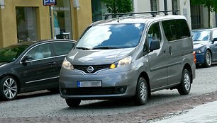 „Nissan NV200" pastebėtas Vilniaus gatvėse