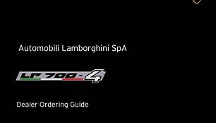 Konfidencialu: &bdquo;Lamborghini LP700-4&ldquo; techniniai parametrai ir įrangos sąra&scaron;as
