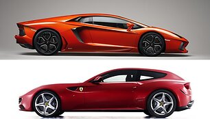 &bdquo;Ferrari FF&ldquo; ir &bdquo;Lamborghini Avendator&ldquo;