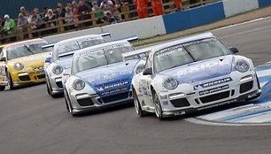 „Porsche Carrera Cup“ savaitgalis „Donington Park“ lenktynių trasoje