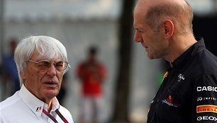 Bernie Ecclestone pokalbis su Adrianu Newey