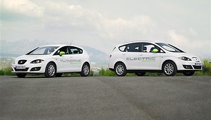 „SEAT Leon TwinDrive Ecomotive“ ir „Altea XL Electric Ecomotive“