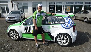 E.Steponkaus &bdquo;Volkswagen Polo&ldquo; ralio kroso &bdquo;Super 1600&ldquo; įskaitai