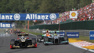 &bdquo;Formulės-1&ldquo; Belgijos GP lenktynių akimirka