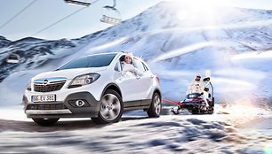 „Opel Mokka“ žiemos peizažuose