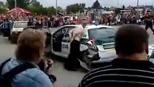 Nepavykęs policijos pasirodymas Slovakijoje