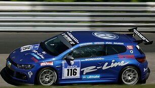 &bdquo;VW Scirocco&ldquo; jau ruo&scaron;iamas lenktynėms Nurburgringe