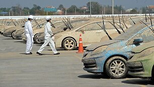 Potvynio sugadinti &bdquo;Honda&ldquo; automobiliai bus sunaikinti