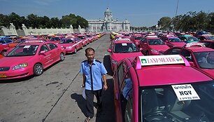 Taksi automobiliai Bankoke