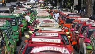 Taksi automobiliai Bankoke