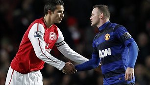 Robinas van Persie'as ir Wayne'as Rooney