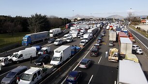 Sunkvežimių vairuotojų streikas Italijoje