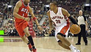 Tracy McGrady ir Leandro Barbosa