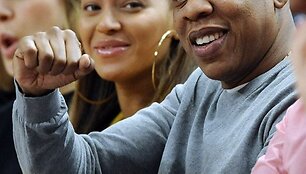 Beyonce ir Jay-Z žiūrėjo NBA krep&scaron;inio rungtynes