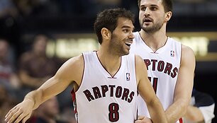 Jose Calderonas ir Linas Kleiza