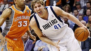 Grant Hillas ir Dirkas Nowitzki