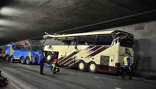 Sudužęs autobusas