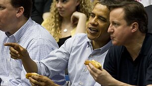 JAV prezidentas Barackas Obama ir britų premjeras Davidas Cameronas