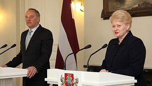 Andris Bėrzinis ir Dalia Grybauskaitė