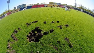 Vandalų nuniokotas „Žalgirio“ stadionas