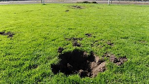 Vandalų nuniokotas „Žalgirio“ stadionas