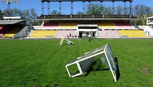 Vandalų nuniokotas „Žalgirio“ stadionas