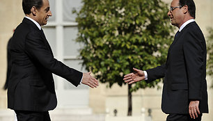 Nicolas Sarkozy ir Francois Hollande'as