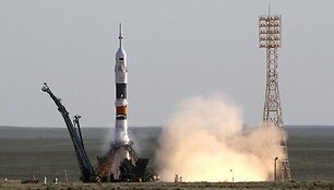 &bdquo;Sojuz FG&ldquo; raketos pakilimas