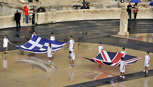 Ne&scaron;amos Graikijos ir Didžiosios Britanijos vėliavos