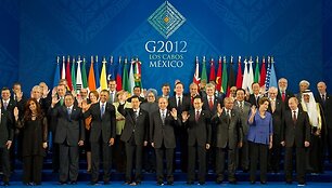 G20 vir&scaron;ūnių susitikimas Meksike