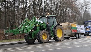 Žemdirbių protesto akcija Vilniuje