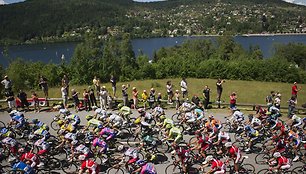 „Tour de France“ lenktynių akimirka