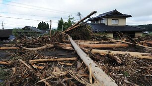 Purvo nuo&scaron;liaužos padariniai Kumamoto prefektūroje