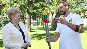 Prezidentė Dalia Grybauskaitė ir Rimas Valeikis