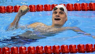 Prancūzijos plaukikas Yannickas Agnelis laimėjo aukso medalį 200 m plaukimo laisvuoju stiliumi rungtyje.