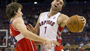 Janas Vesely ir  Andrea Bargnani