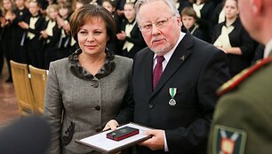 Rasa Juknevičienė ir Vytautas Landsbergis