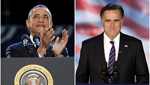 JAV prezidentas Barackas Obama ir Mittas Romney