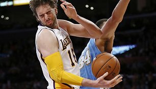 Pau Gasolis po susidūrimo su JaVale'u McGee