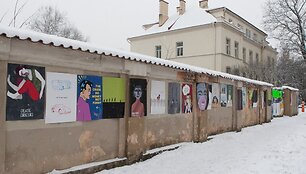 Studentų akcijos akimirka